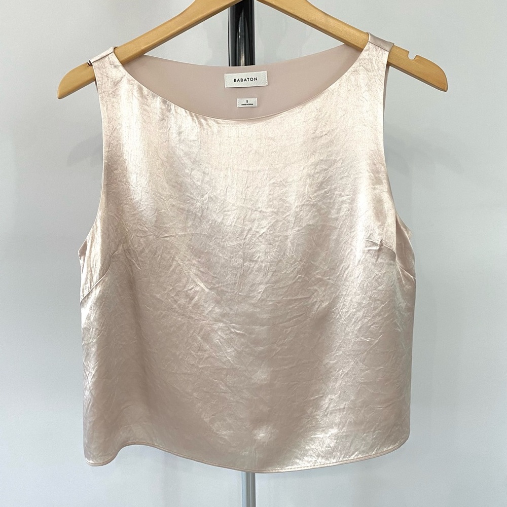 BABATON Cunning Satin Top - Denude - S